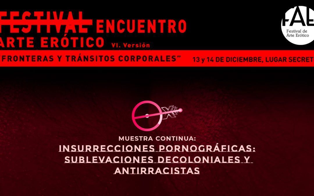 PROGRAMA DE PORNOGRAFÍAS CRÍTICAS EXCENTRICO EN VI FAE 2019